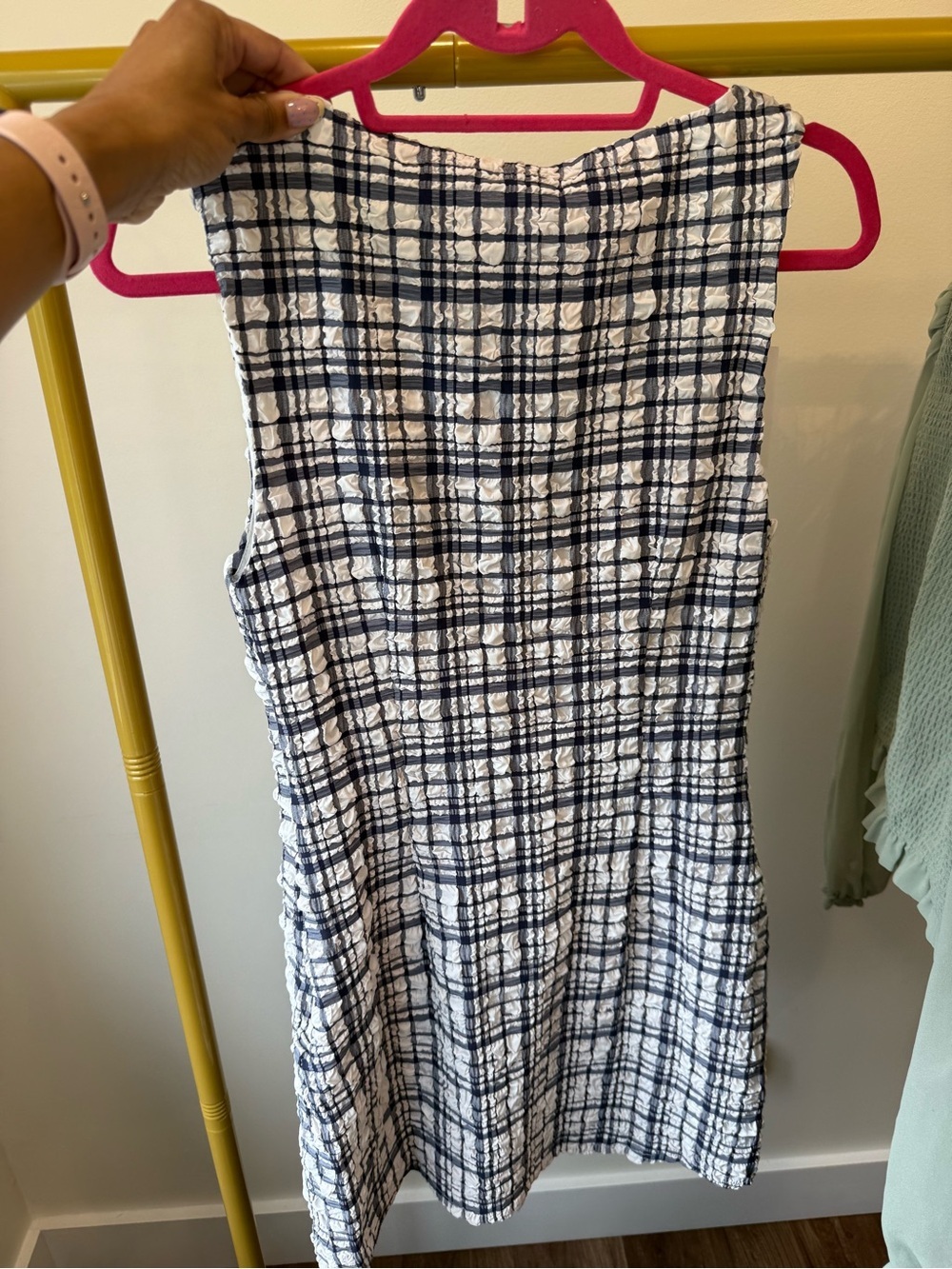 NWT Revolve Lovers & Friends Katrina Plaid Sheath Mini Dress Size Medium - Picture 6 of 6